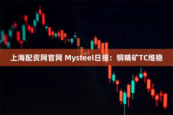 上海配资网官网 Mysteel日报：铜精矿TC维稳