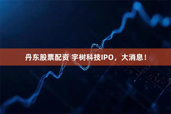 丹东股票配资 宇树科技IPO，大消息！